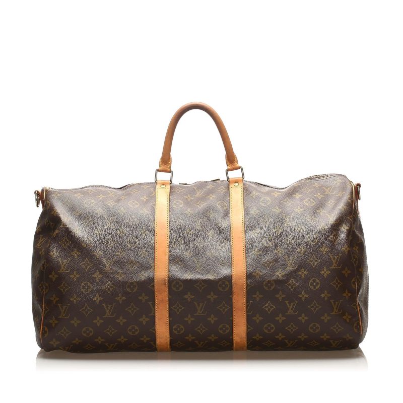 Louis Vuitton Monogram Keepall Bandouliere 55 (SHG-22726) - Barde