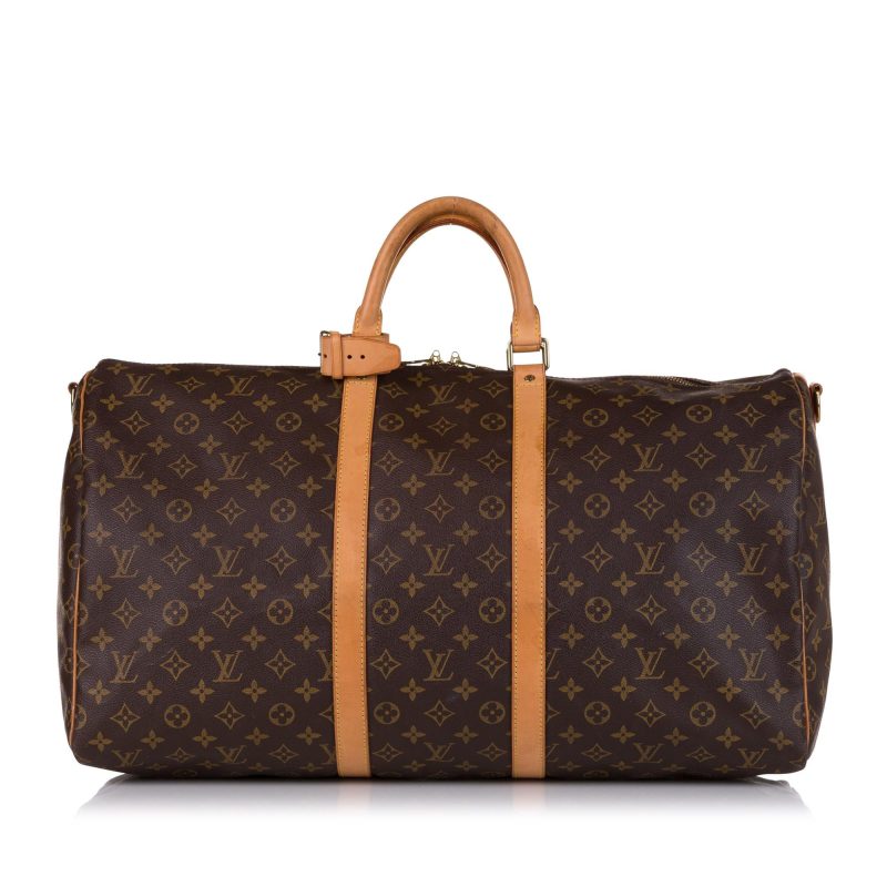 Louis Vuitton Monogram Keepall Bandouliere 55 (SHG-35116) - Barde