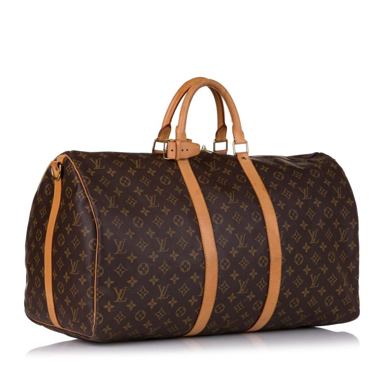 Louis Vuitton Monogram Keepall Bandouliere 55 (SHG-35116) - Barde - Image 2