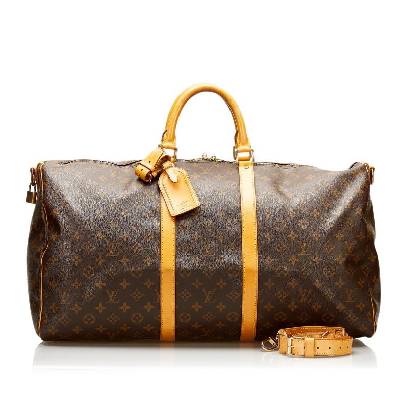 Louis Vuitton Monogram Keepall Bandouliere 55 (SHG-35656) - Barde - Image 5