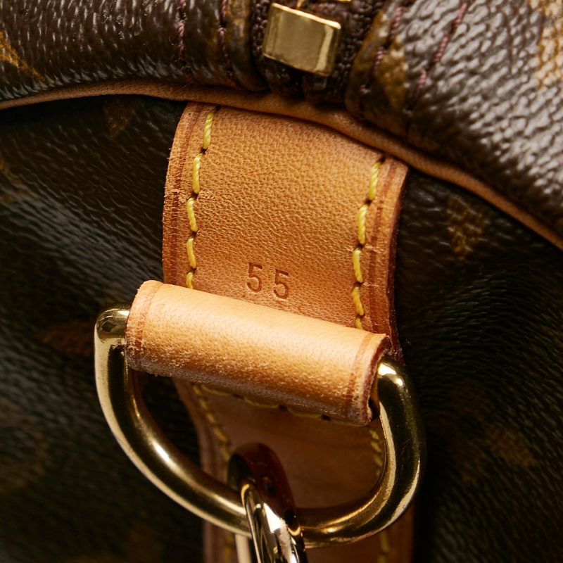 Louis Vuitton Monogram Keepall Bandouliere 55 (SHG-35771) - Barde - Image 9