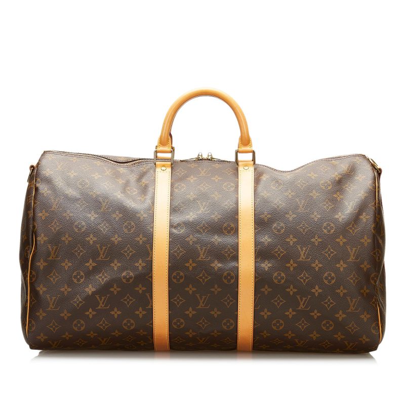 Louis Vuitton Monogram Keepall Bandouliere 55 (SHG-35771) - Barde