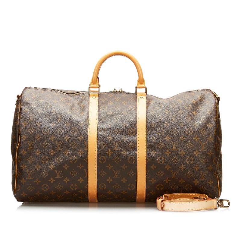 Louis Vuitton Monogram Keepall Bandouliere 55 (SHG-35771) - Barde - Image 5