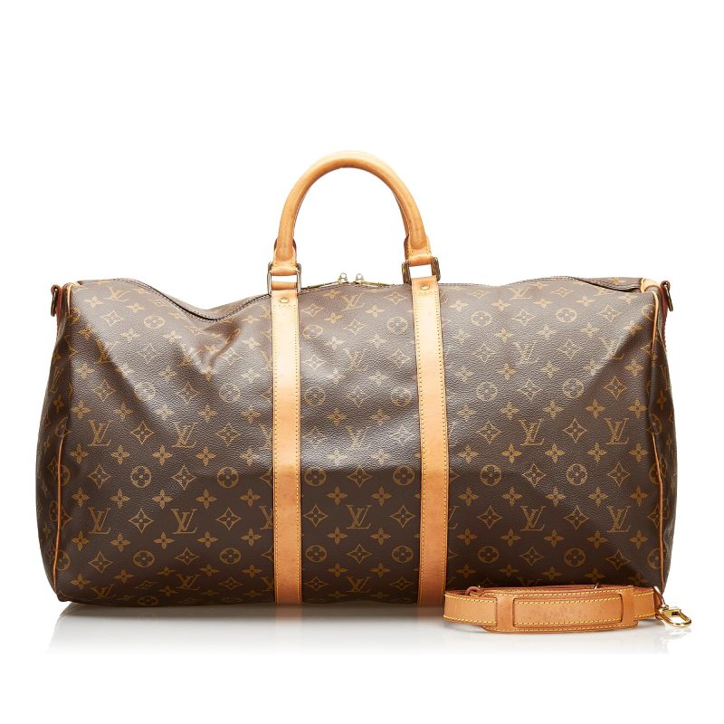 Louis Vuitton Monogram Keepall Bandouliere 55 (SHG-35784) - Barde - Image 5