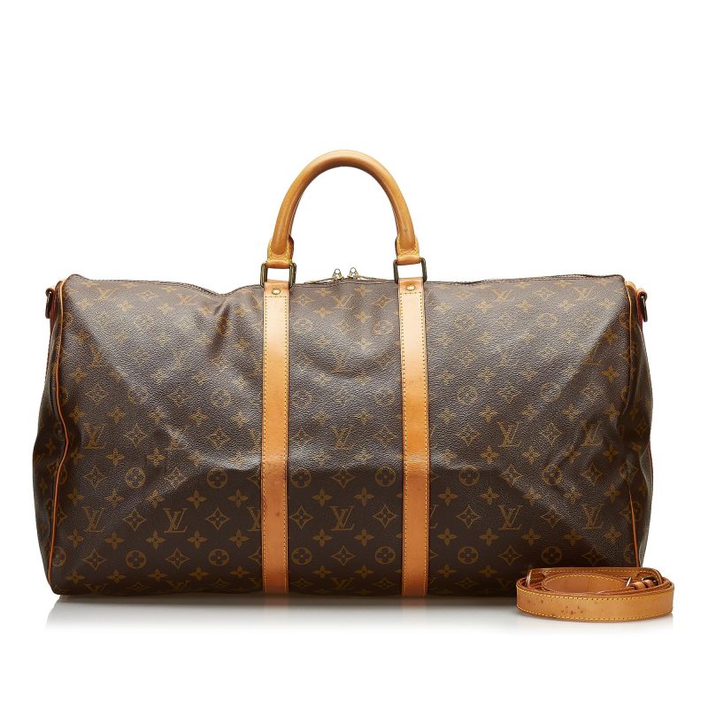 Louis Vuitton Monogram Keepall Bandouliere 55 (SHG-35915) - Barde - Image 5