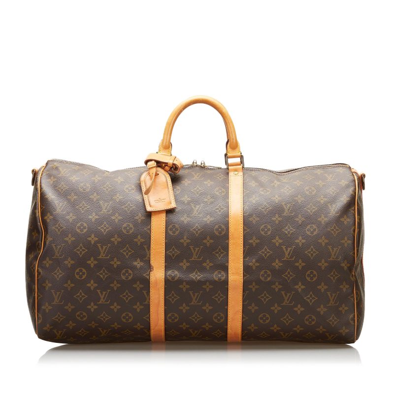 Louis Vuitton Monogram Keepall Bandouliere 55 (SHG-36269) - Barde