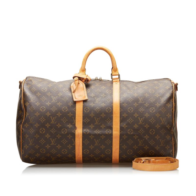 Louis Vuitton Monogram Keepall Bandouliere 55 (SHG-36269) - Barde - Image 5