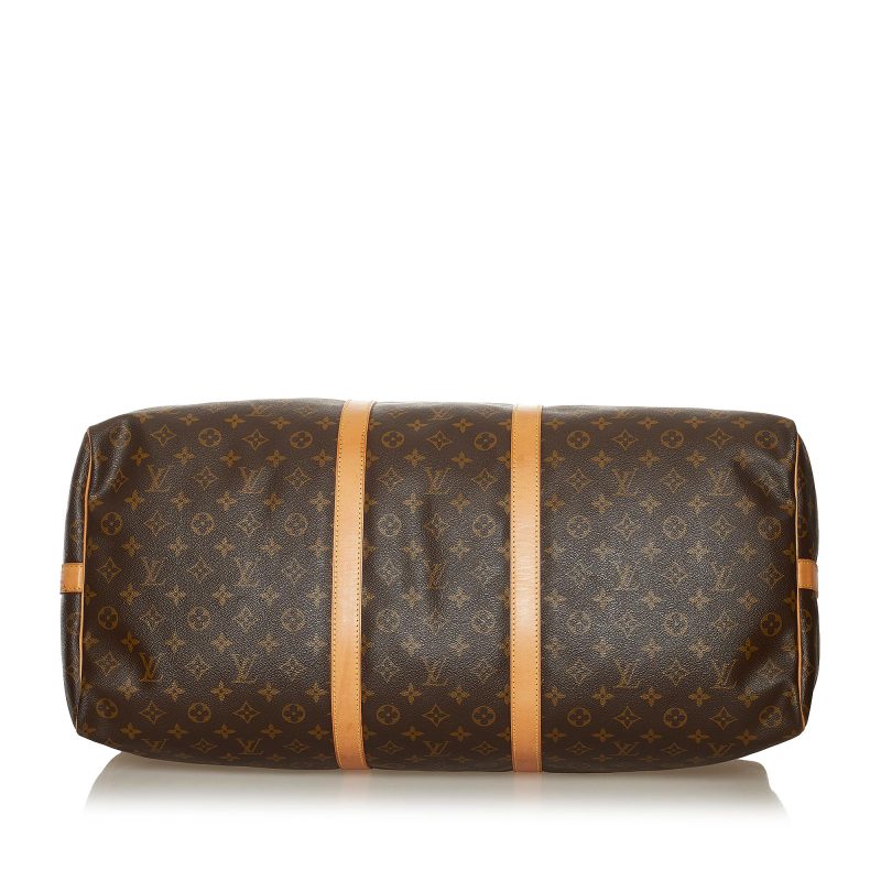 Louis Vuitton Monogram Keepall Bandouliere 60 (SHG-34520) - Barde - Image 4
