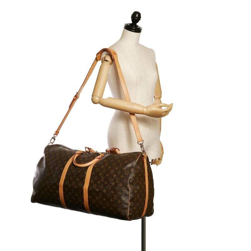 Louis Vuitton Monogram Keepall Bandouliere 60 (SHG-34520) - Barde - Image 10