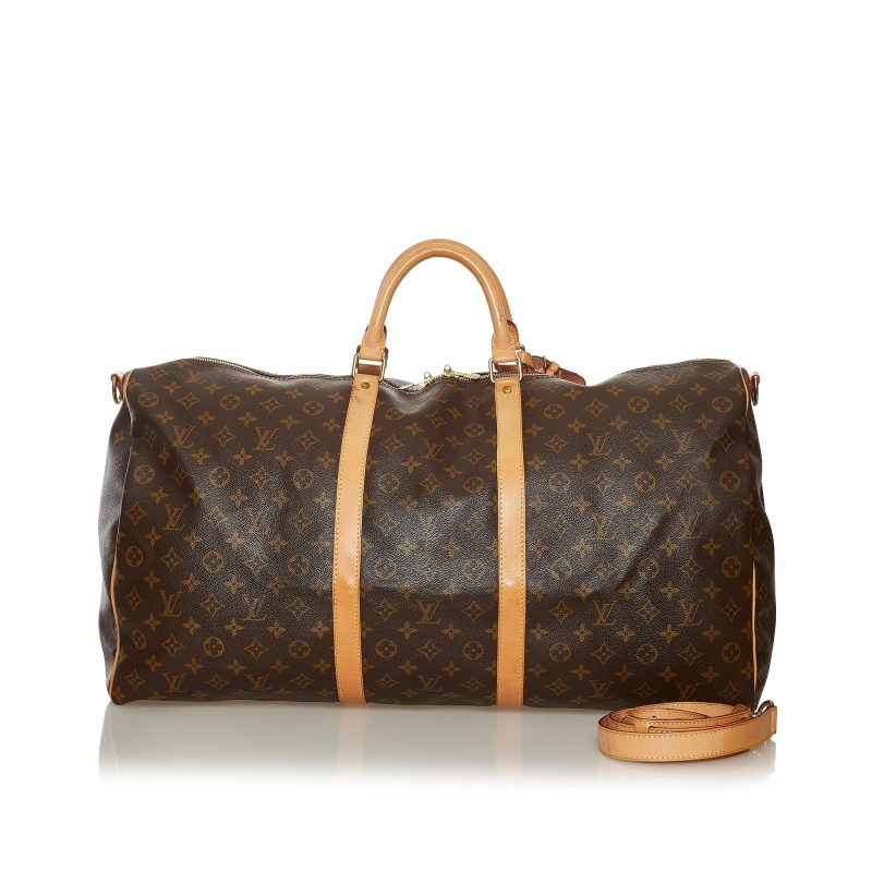 Louis Vuitton Monogram Keepall Bandouliere 60 (SHG-34520) - Barde - Image 5
