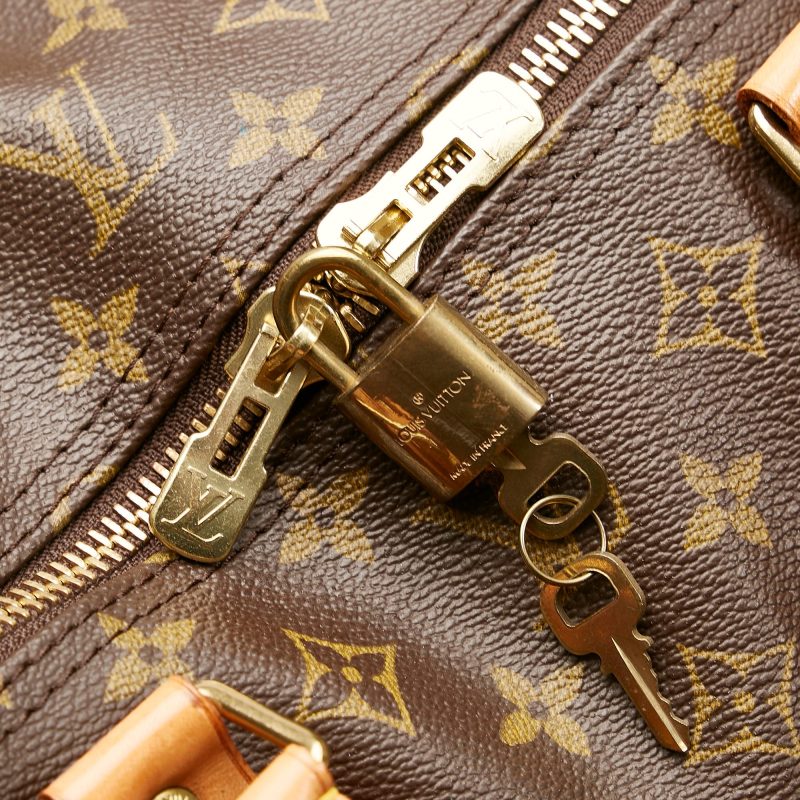 Louis Vuitton Monogram Keepall Bandouliere 60 (SHG-36241) - Barde - Image 10