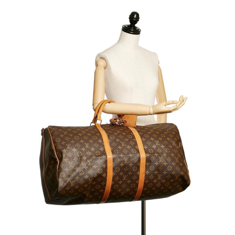 Louis Vuitton Monogram Keepall Bandouliere 60 (SHG-36340) - Barde - Image 5