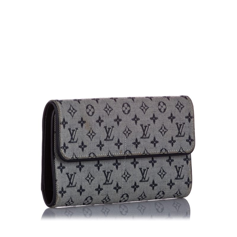 Louis Vuitton Monogram Mini Lin Porte Tresor International Wallet (SHG-37823) - Barde - Image 2