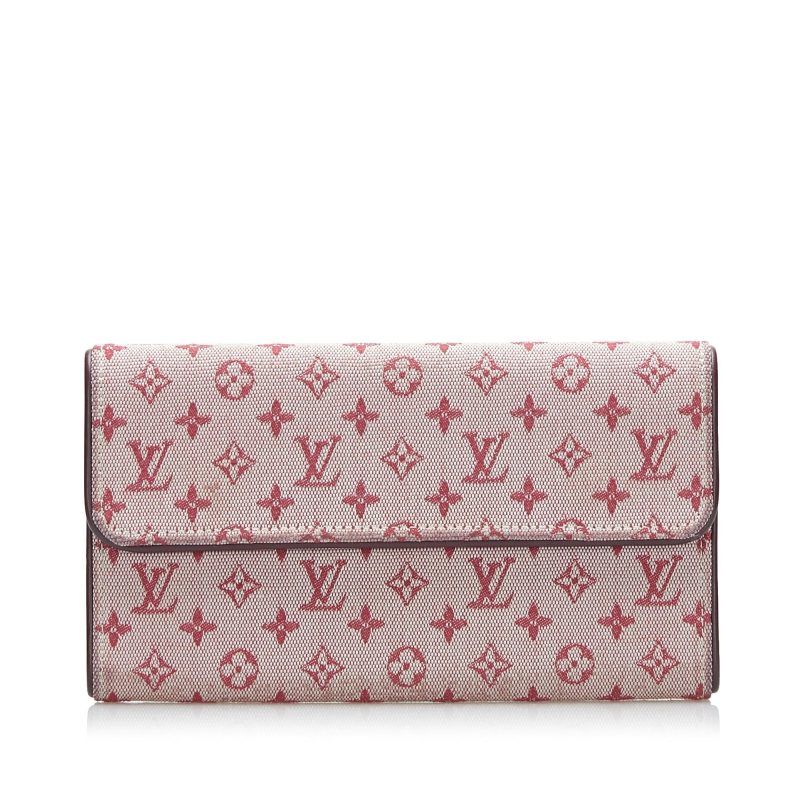 Louis Vuitton Monogram Mini Lin Porte Tresor International (SHG-37866) - Barde