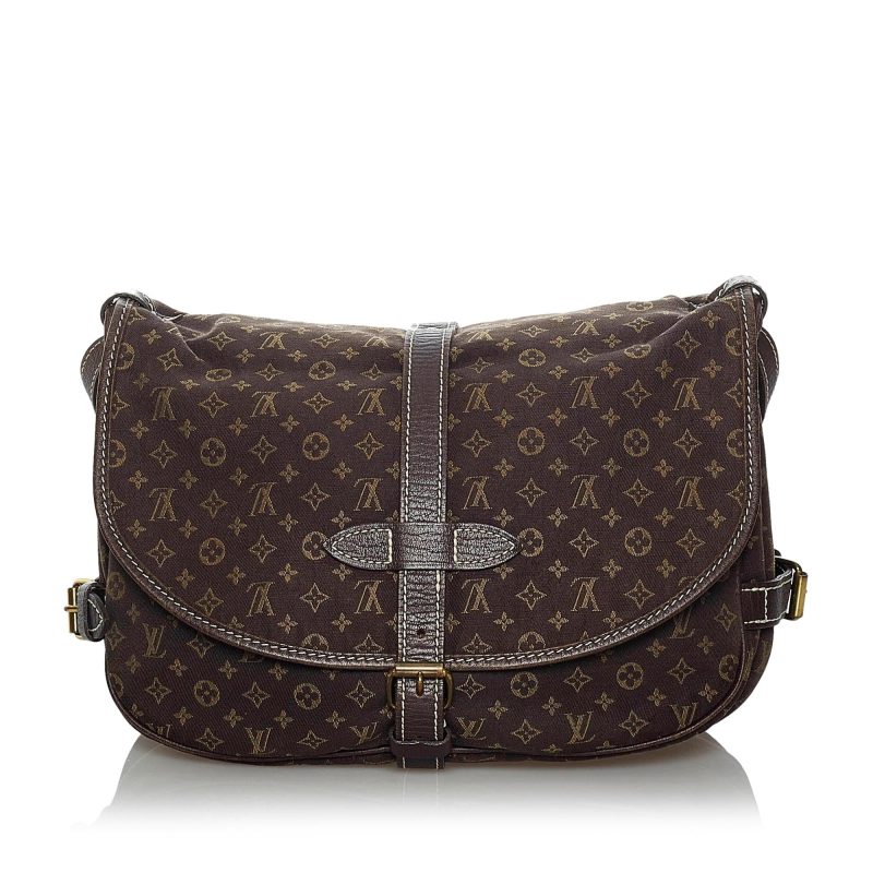 Louis Vuitton Monogram Mini Lin Saumur (SHG-33895) - Barde - Image 3
