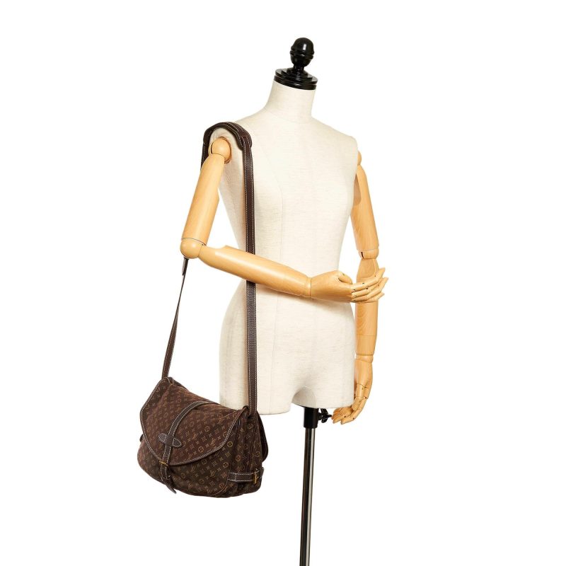 Louis Vuitton Monogram Mini Lin Saumur (SHG-33895) - Barde - Image 5