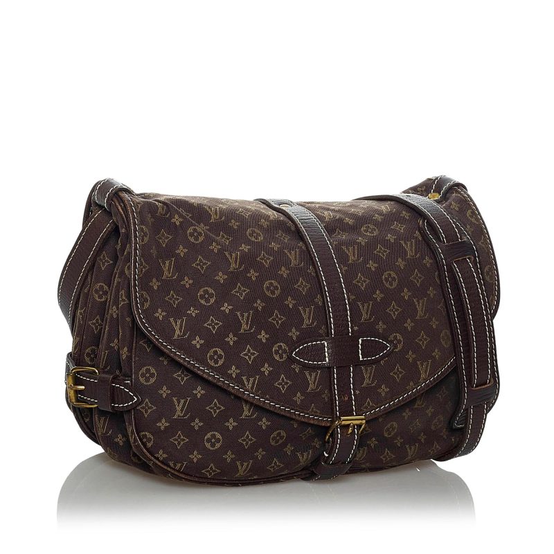 Louis Vuitton Monogram Mini Lin Saumur (SHG-33895) - Barde - Image 2