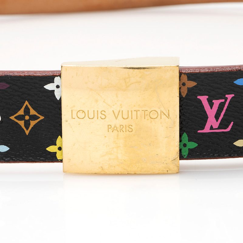 Louis Vuitton Monogram Multicolore Belt - Size 32 / 80 (SHF-21042) - Barde - Image 5