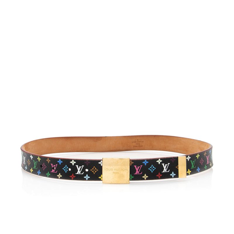 Louis Vuitton Monogram Multicolore Belt - Size 32 / 80 (SHF-21042) - Barde - Image 2