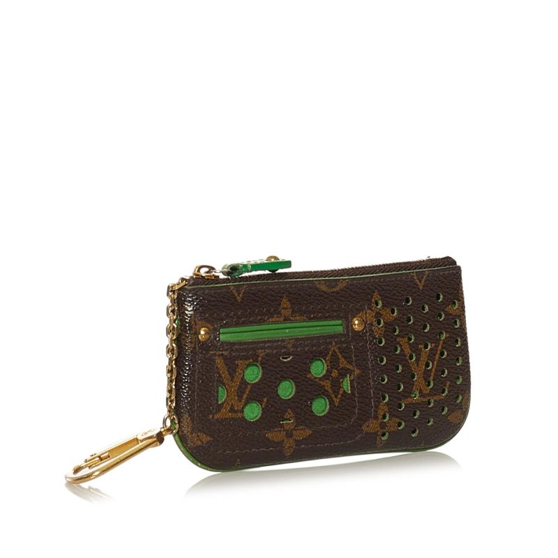 Louis Vuitton Monogram Perforated Pochette Cles (SHG-34415) - Barde - Image 2