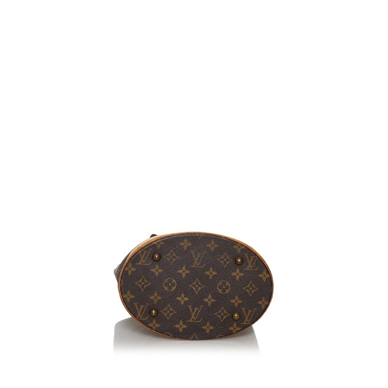 Louis Vuitton Monogram Petit Bucket (SHG-36335) - Barde - Image 4
