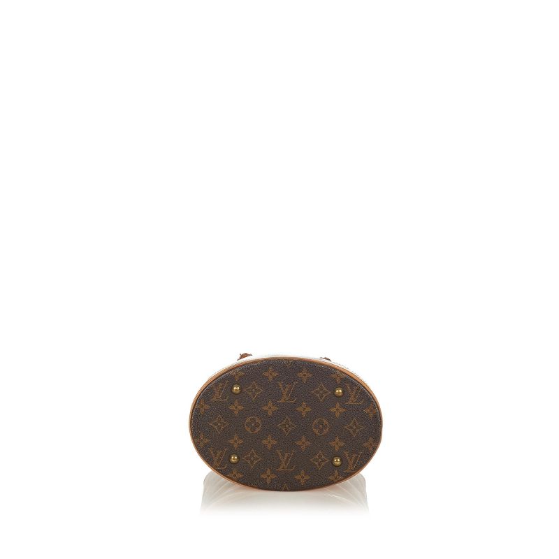 Louis Vuitton Monogram Petit Bucket (SHG-36349) - Barde - Image 4