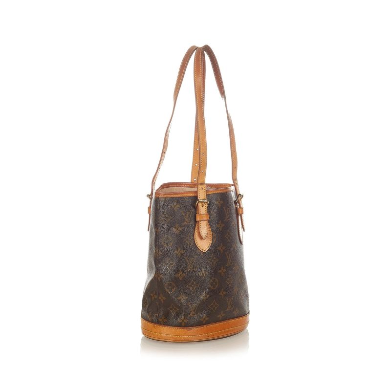 Louis Vuitton Monogram Petit Bucket (SHG-36349) - Barde - Image 2