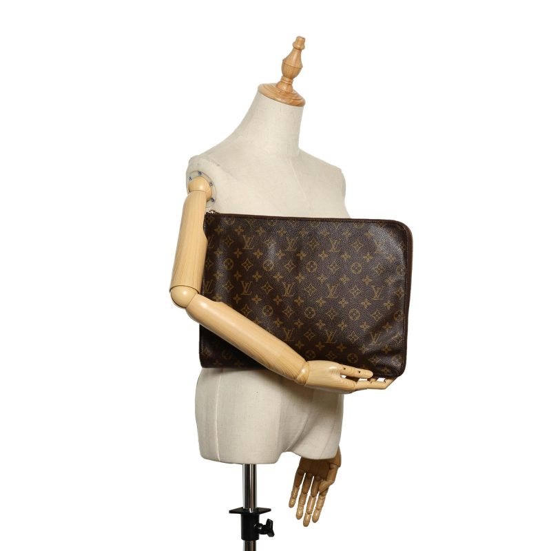 Louis Vuitton Monogram Poche Documents Portfolio (SHG-22735) - Barde - Image 5