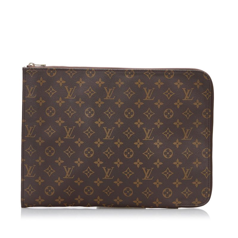 Louis Vuitton Monogram Poche Documents Portfolio (SHG-aJeauv) - Barde