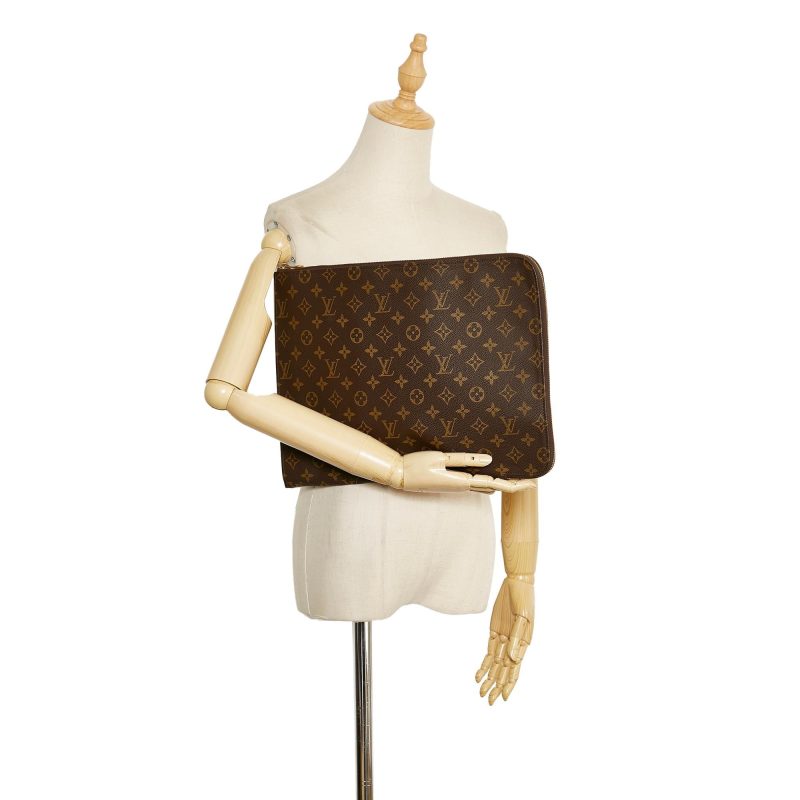 Louis Vuitton Monogram Poche Documents Portfolio (SHG-aJeauv) - Barde - Image 5