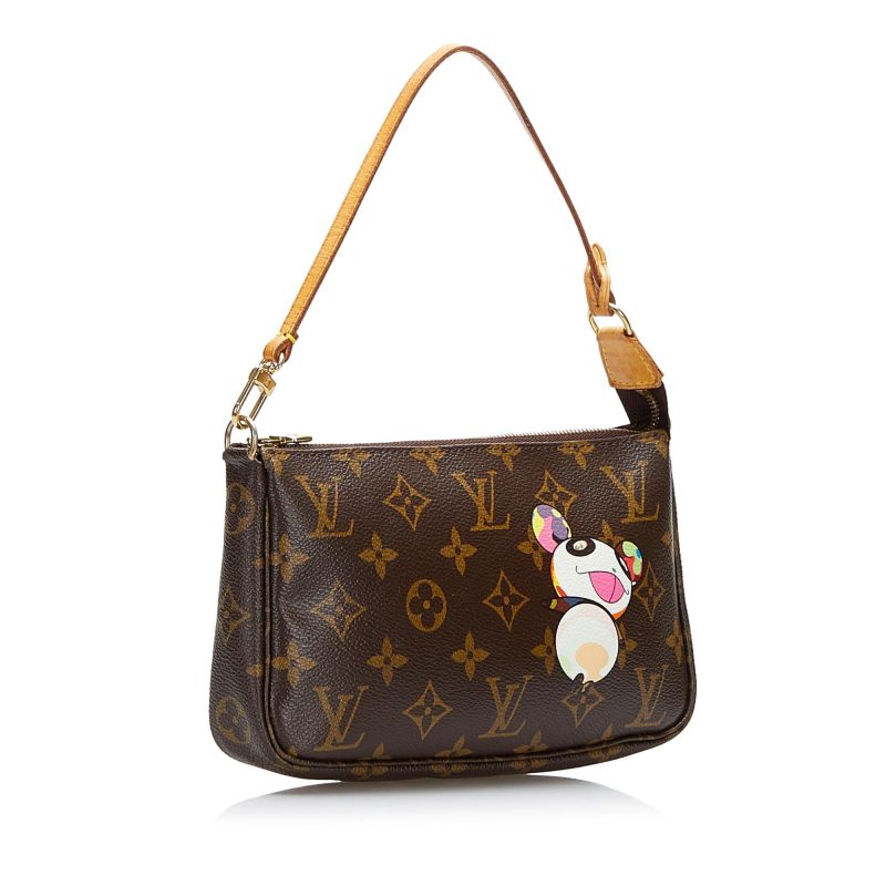 Louis Vuitton Monogram Pochette Accessoires Takashi Murakami Panda (SHG-37839) - Barde - Image 2