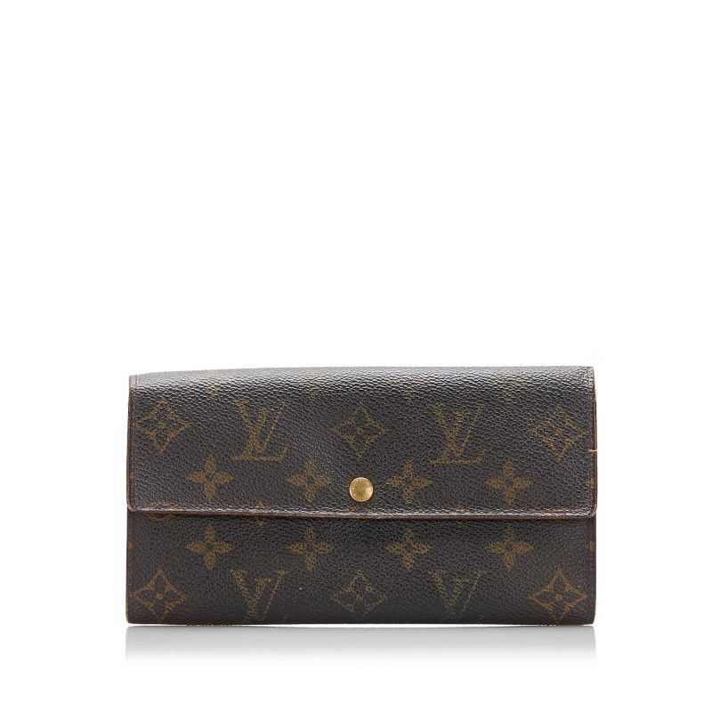 Louis Vuitton Monogram Sarah Long Wallet (SHG-37442) - Barde
