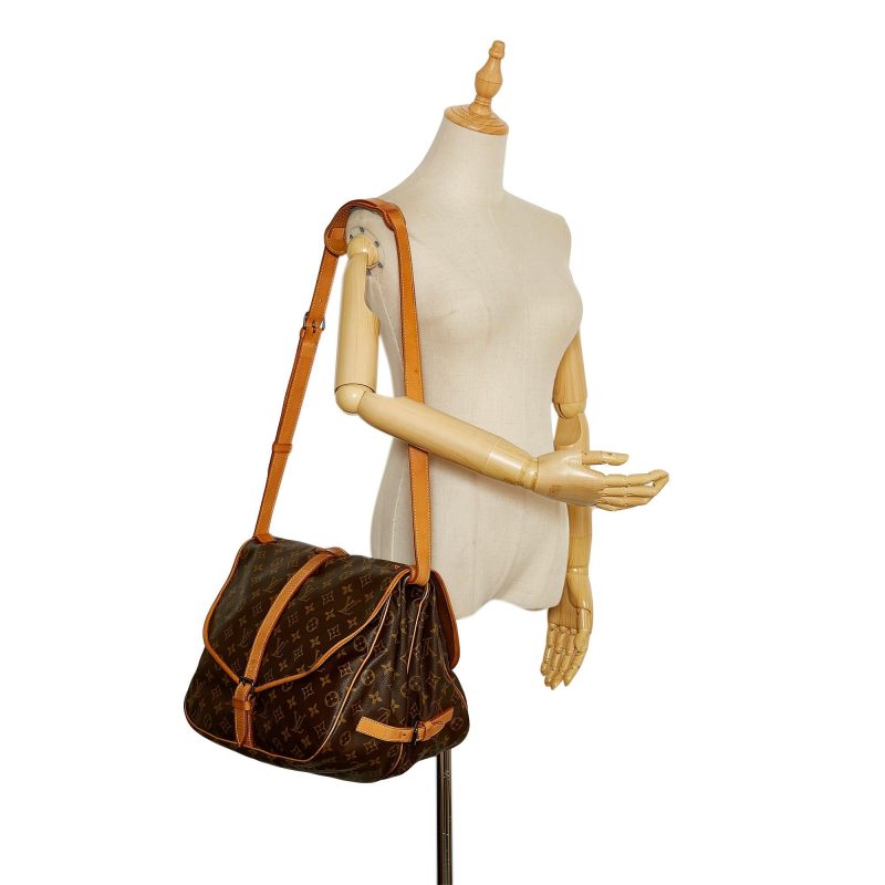 Louis Vuitton Monogram Saumur 35 (SHG-35913) - Barde - Image 5