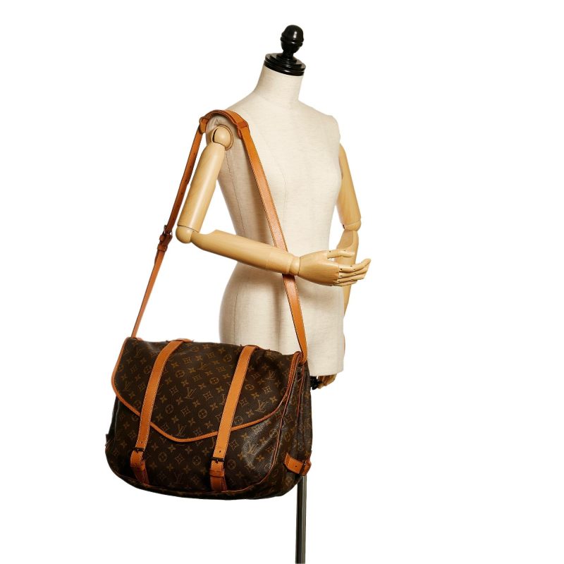 Louis Vuitton Monogram Saumur 43 (SHG-34408) - Barde - Image 5