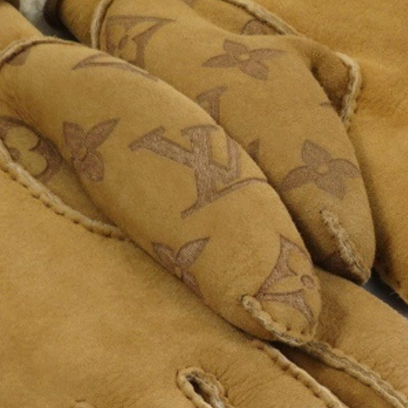 Louis Vuitton Monogram Shearling Gloves (SHG-36692) - Barde - Image 6