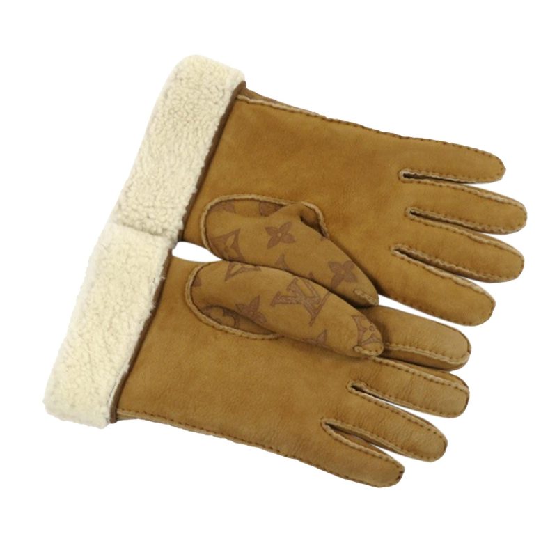 Louis Vuitton Monogram Shearling Gloves (SHG-36692) - Barde