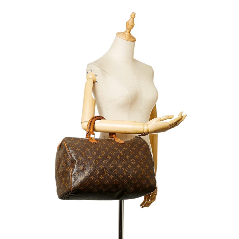 Louis Vuitton Monogram Speedy 35 (SHG-34053) - Barde - Image 5