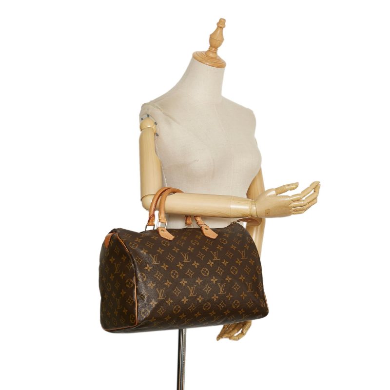Louis Vuitton Monogram Speedy 35 (SHG-35645) - Barde - Image 5