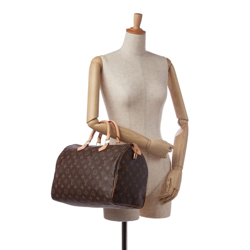 Louis Vuitton Monogram Speedy 35 (SHG-36547) - Barde - Image 5