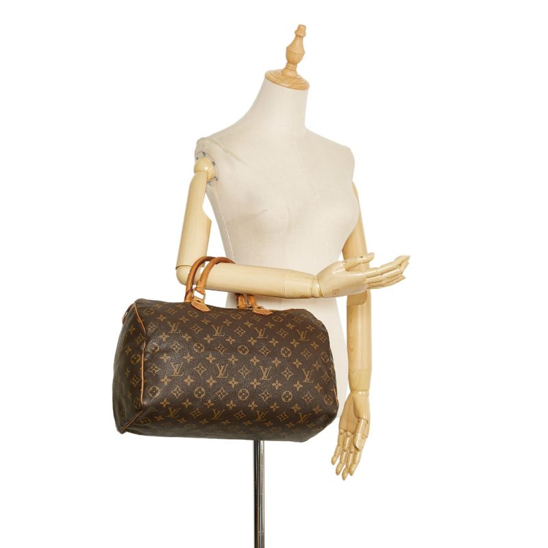 Louis Vuitton Monogram Speedy 35 (SHG-jagmU5) - Barde - Image 5