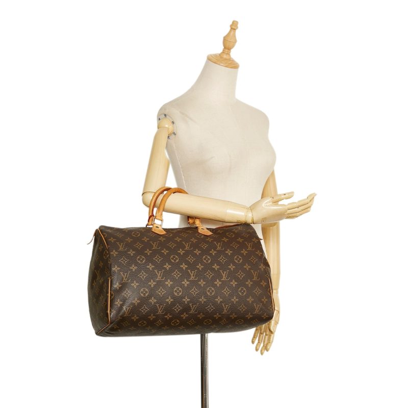 Louis Vuitton Monogram Speedy 40 (SHG-zmNFXR) - Barde - Image 5