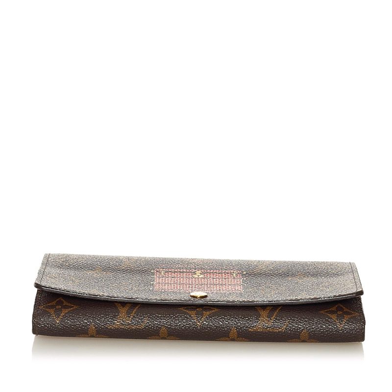 Louis Vuitton Monogram Trunks Illustre Sarah Long Wallet (SHG-37410) - Barde - Image 4
