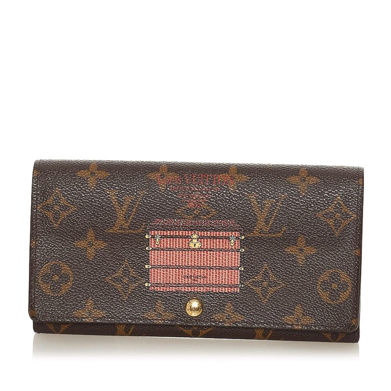 Louis Vuitton Monogram Trunks Illustre Sarah Long Wallet (SHG-37410) - Barde