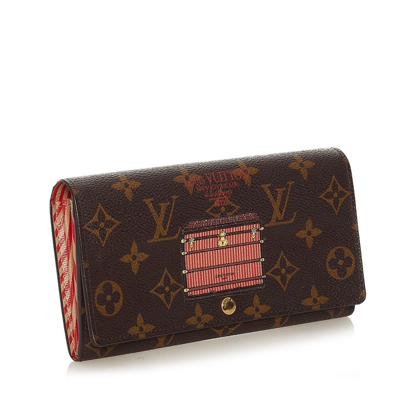 Louis Vuitton Monogram Trunks Illustre Sarah Long Wallet (SHG-37410) - Barde - Image 2