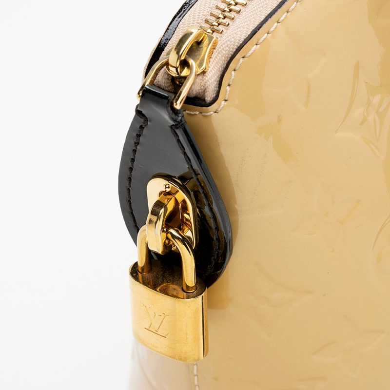Louis Vuitton Monogram Vernis Lockit PM Satchel (SHF-21754) - Barde - Image 9