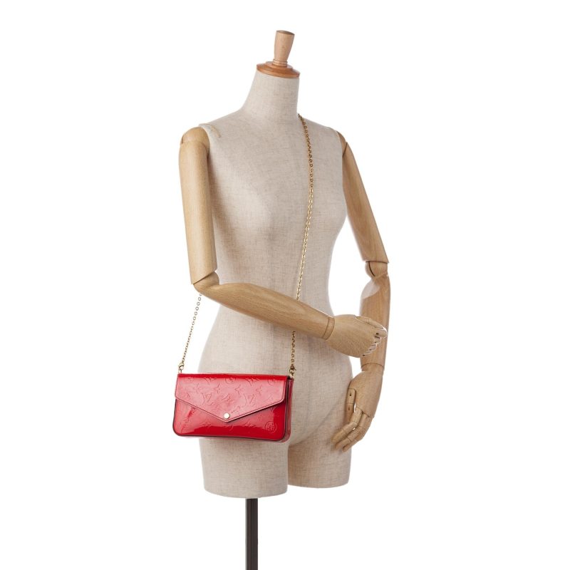 Louis Vuitton Monogram Vernis Pochette Felicie (SHG-GgZlqY) - Barde - Image 10