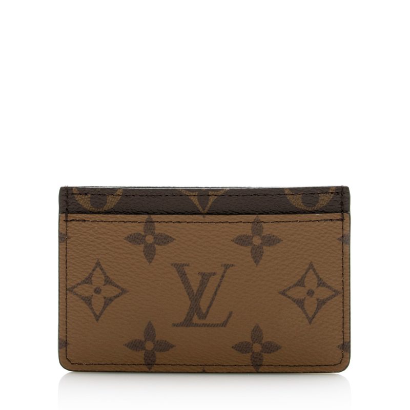 Louis Vuitton Reverse Monogram Card Holder (SHF-22590) - Barde
