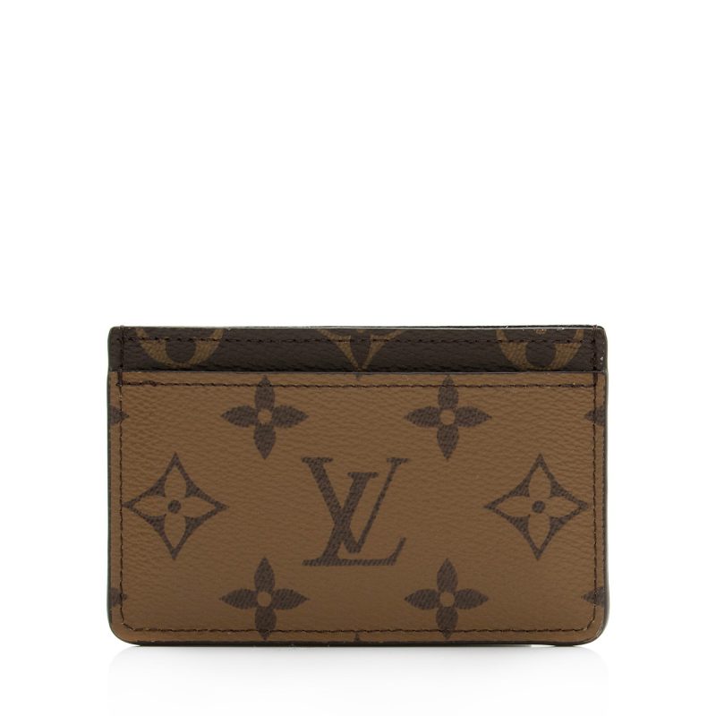 Louis Vuitton Reverse Monogram Card Holder (SHF-23150) - Barde