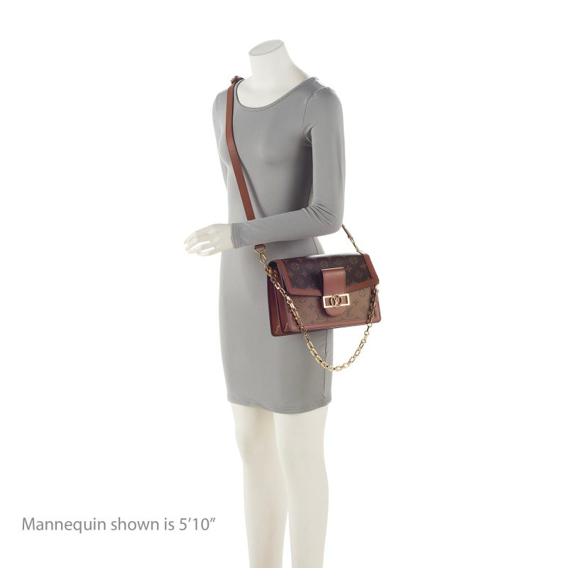 Louis Vuitton Reverse Monogram Dauphine MM Shoulder Bag (SHF-22333) - Barde - Image 5