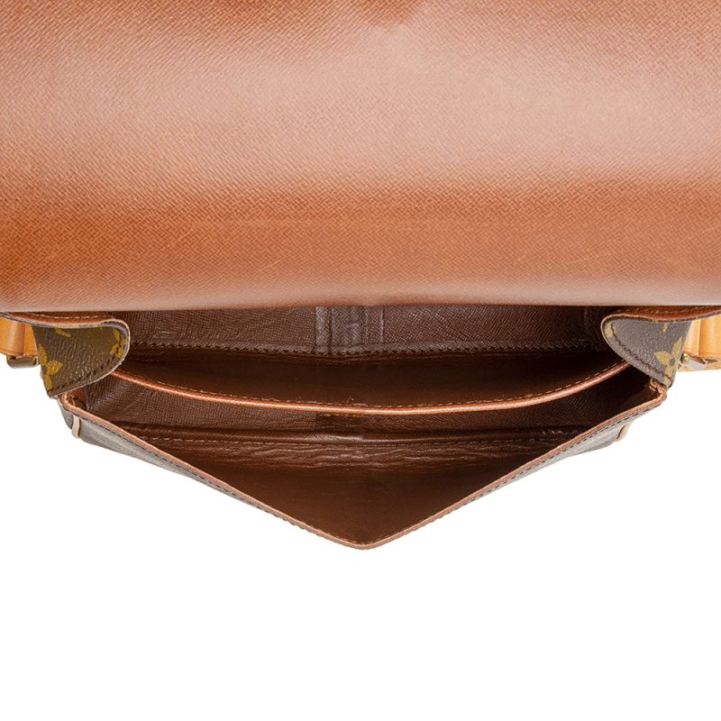 Louis Vuitton Vintage Monogram Canvas Cartouchiere GM Shoulder Bag (SHF-21275) - Barde - Image 7